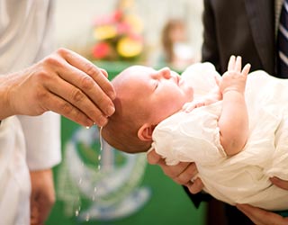 Baptism of baby